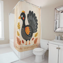 Turkiska Happy thanksgiving-diskgardinsdraperiet C