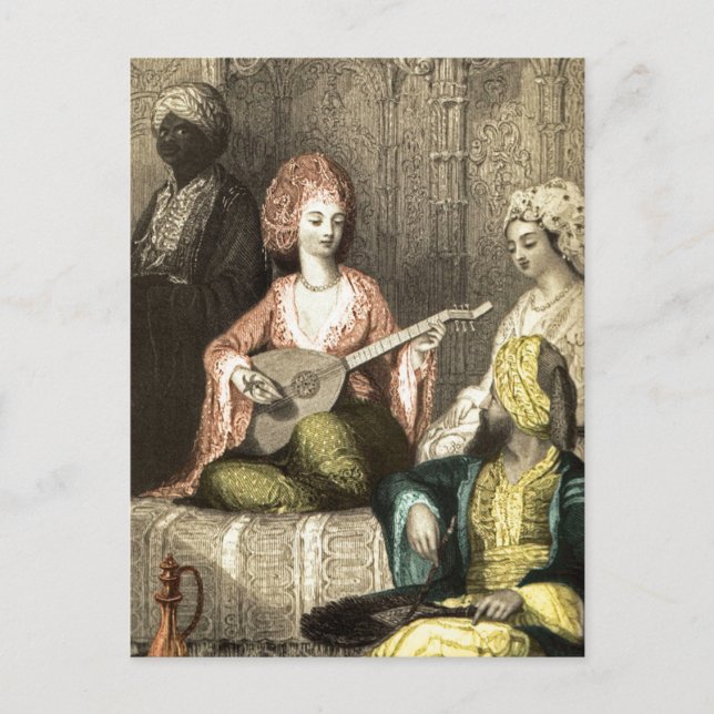 Turkiska Harem 1 Vykort (Framsida)