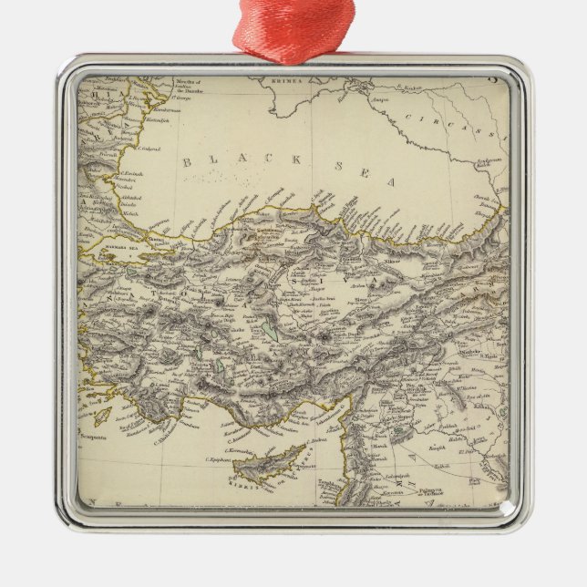 Turkiska imperiet, Grekland Julgransprydnad Metall (Framsidan)