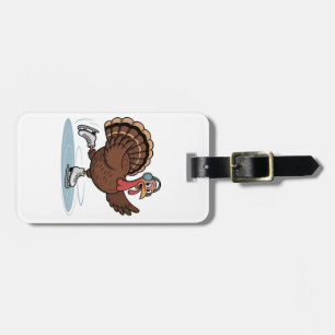 Turkiska isfär Thanksgiving Gobbler Bagagebricka