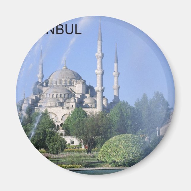 Turkiska Istanbul Blue Mosque (St.K.) Magnet (Framsidan)
