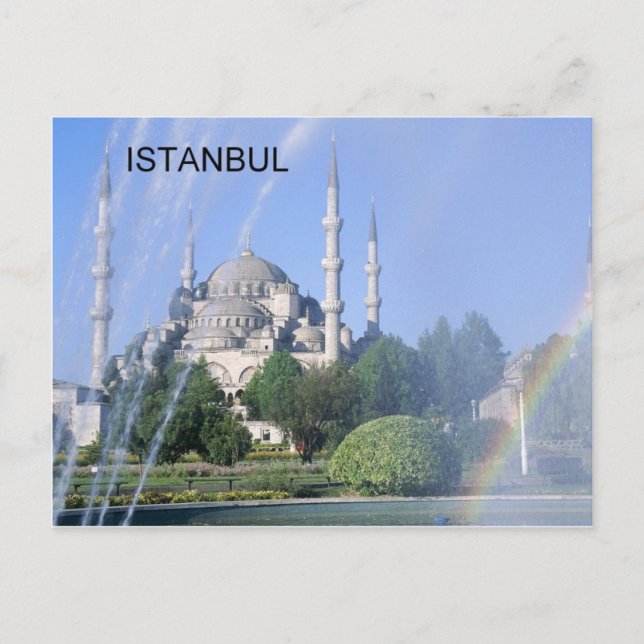 Turkiska Istanbul Blue Mosque (St.K.) Vykort (Framsida)
