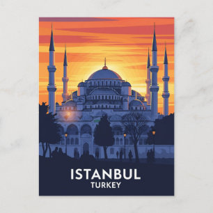 Turkiska Istanbul Blue Mosque Vykort