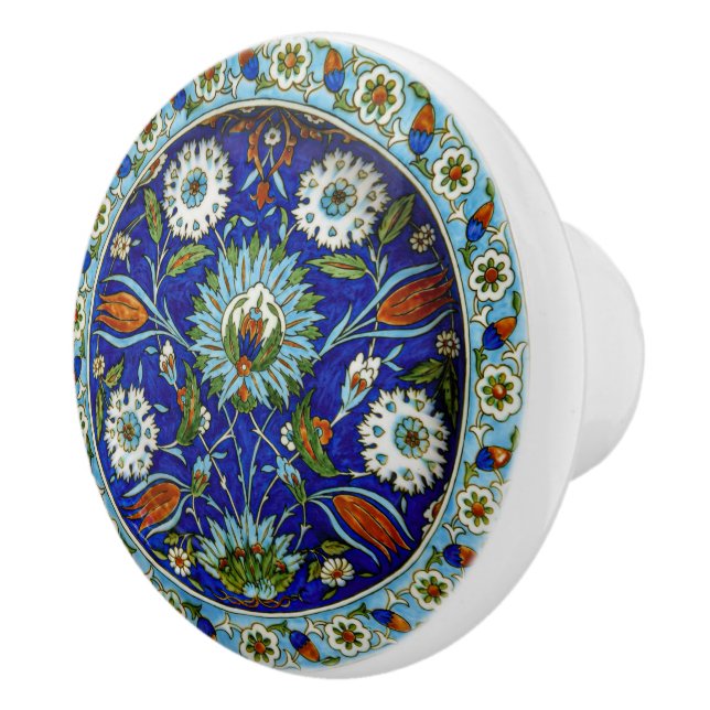 Turkiska Iznik Symmetrisk blomsterlåda Knopp (Höger)