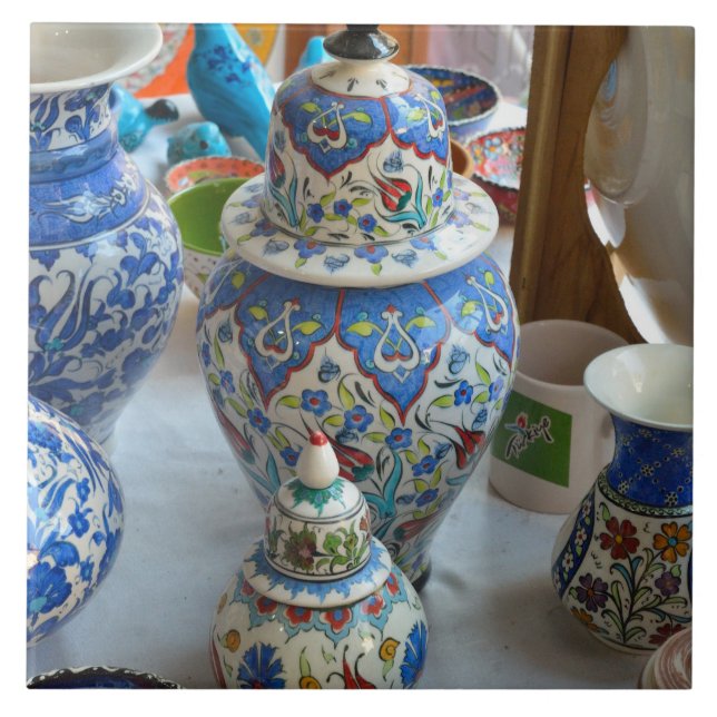 Turkiska keramik kakelplatta (Framsidan)