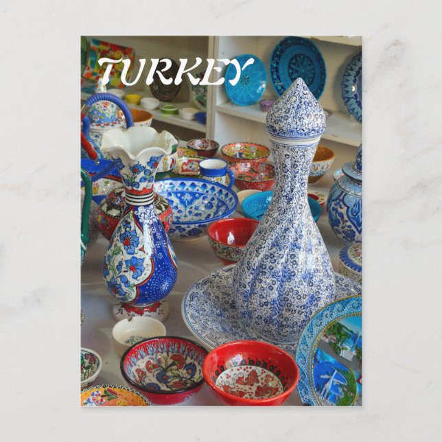 Turkiska keramik vykort (Framsida)