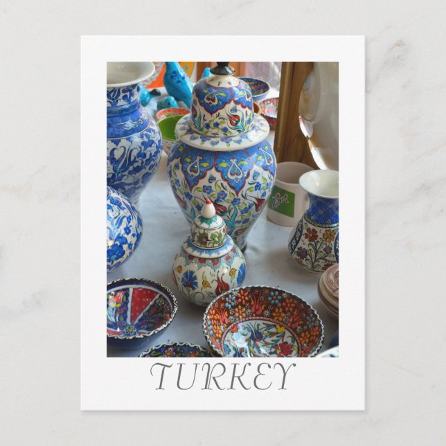Turkiska keramik vykort (Framsida)