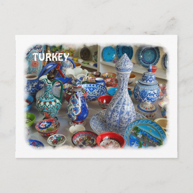 Turkiska keramik vykort (Framsida)
