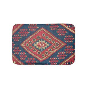 Turkiska Kilim Carpet Matta Antique Red Blue