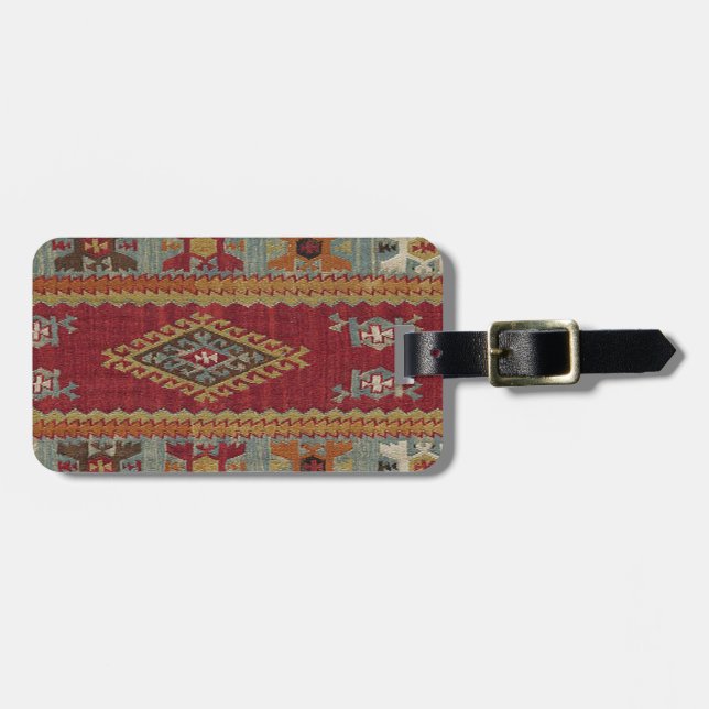 Turkiska Kilim Carpet Matta Bagagebricka (Horisontell Framsida)