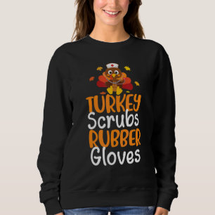 Turkiska krubbrumgummihandskar Cute Nurse Thanksgi T Shirt