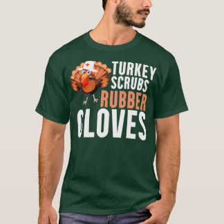 Turkiska krubbrumgummihandskar Lag Turkiet Nurse T Shirt