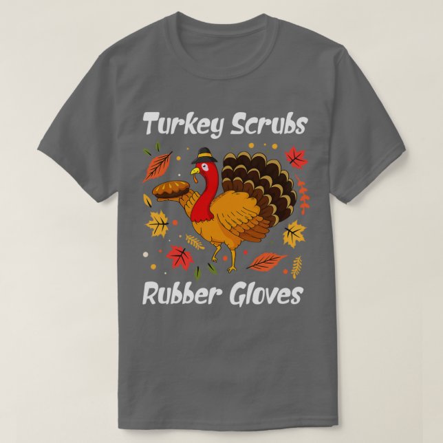 Turkiska krubbrumgummihandskar t shirt (Design framsida)