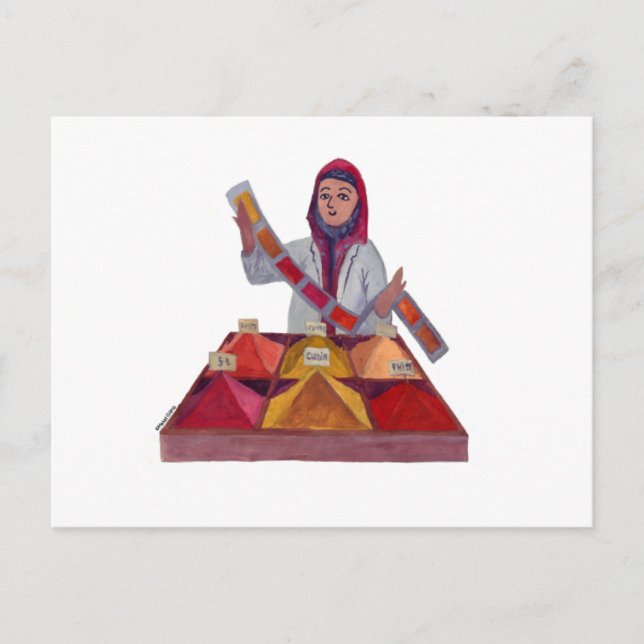 Turkiska kryddor vykort (Framsida)