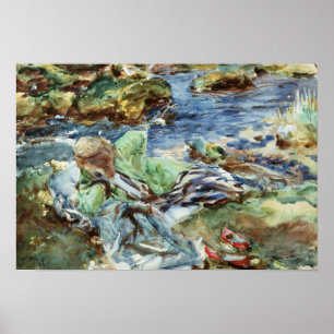 Turkiska kvinnor efter en ström poster