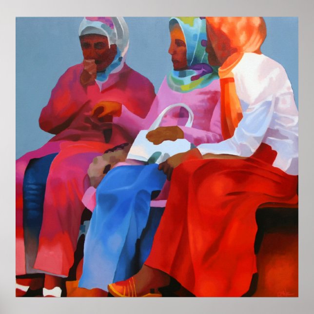 Turkiska kvinnor i Istanbul Poster (Framsidan)