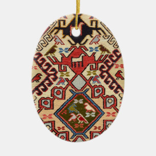 Turkiska mattor #1 julgransprydnad keramik