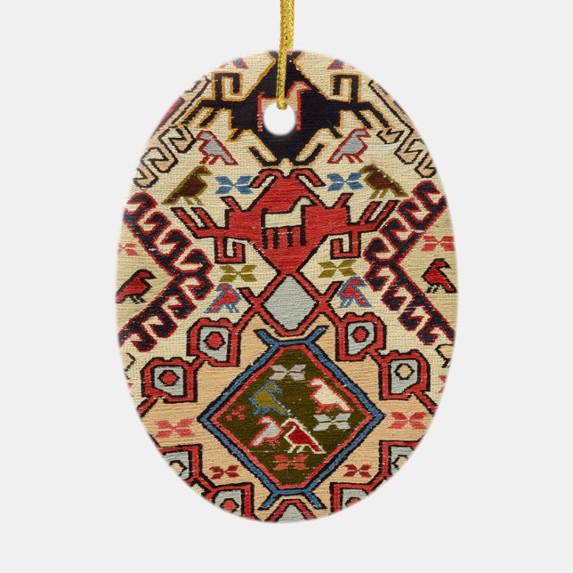 Turkiska mattor #1 julgransprydnad keramik (Framsidan)