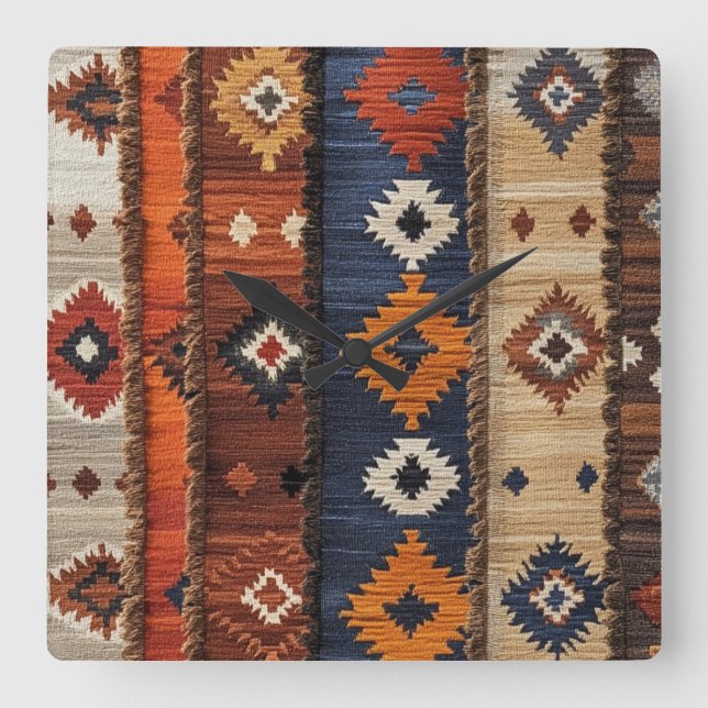 Turkiska mattor fyrkantig klocka (Framsida)