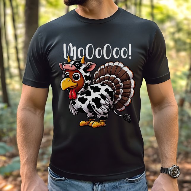 Turkiska moo Thanksgiving Funny T Shirt (Skapare uppladdad)