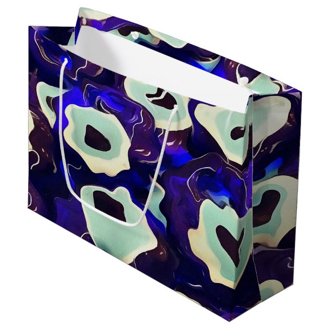 Turkiska Öga i Boncuk Shaped Amulet Bizarre Art (Framsidan Vinklad)