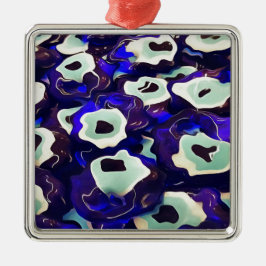 Turkiska Öga i Boncuk Shaped Amulet Bizarre Art Julgransprydnad Metall