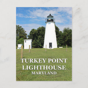 Turkiska Point-fyr, Maryland-vykort Vykort