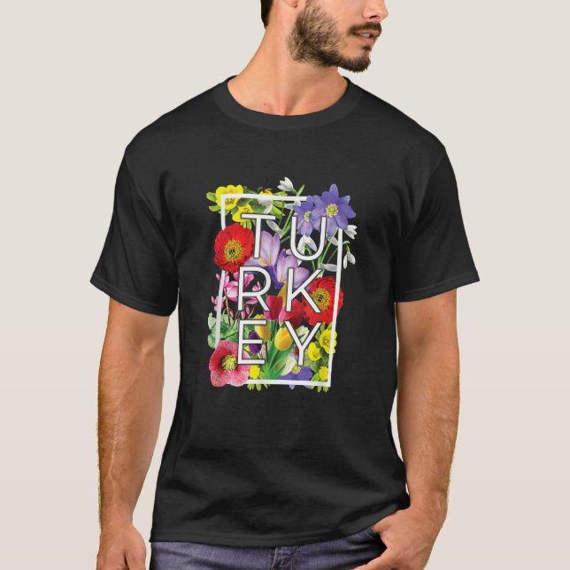 Turkiska Pridet Ord Art T Shirt (Framsida)