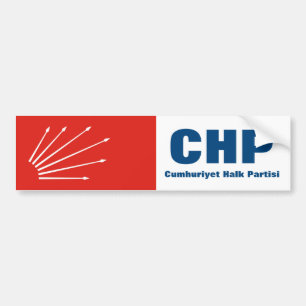 Turkiska Republika Party CHP Bildekal