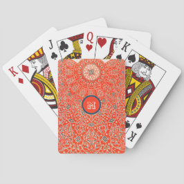 Turkiska röda ornament  casinokort