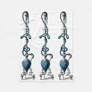 Turkiska röktangört shisha fleecefilt