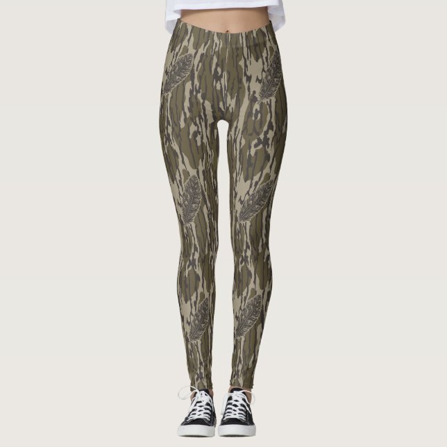 Turkiska skogskamouflage från Feather Bottomland C Leggings (Framsida)
