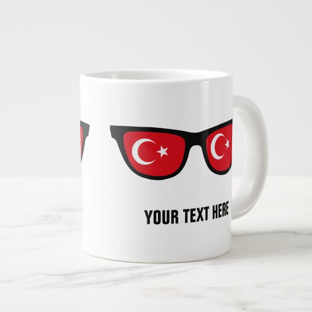 Turkiska skuggor, anpassningsbar muggar jumbo mugg (Framsida höger)