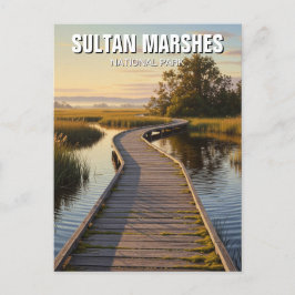 Turkiska Sultan Marshes nationalpark Travel Vykort