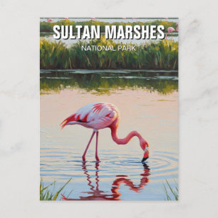 Turkiska Sultan Marshes nationalpark Travel Vykort
