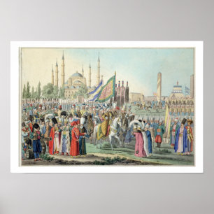 Turkiska sultanen som granskar sina spanjorer (GR) Poster