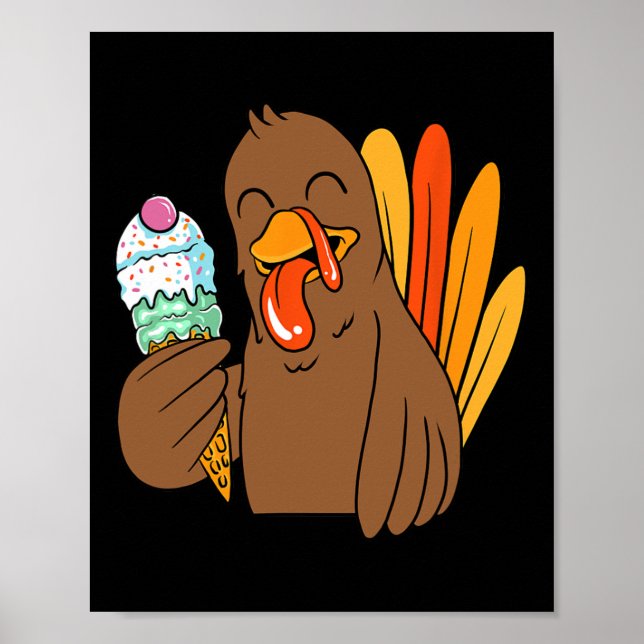 Turkiska Thanksgivingen för isgräddningen på isfla Poster (Framsidan)