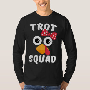 Turkiska Trot Thanksgiving Marathon Cute Running T Shirt