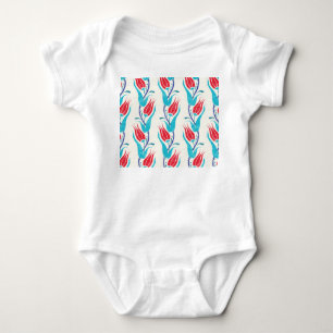 Turkiska tulpaner: Traditional Seamless Motif. T Shirt