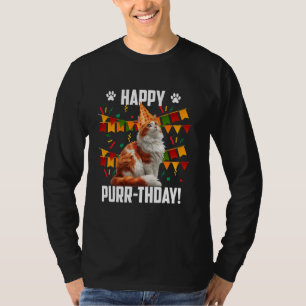 Turkiska Van LYCKLIG PURR-THDAY! Funny Turkiska Va T Shirt