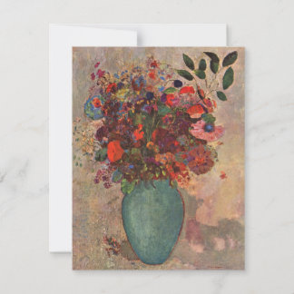 Turkiska Vas efter Odilon Redon, Vintage Flowers A