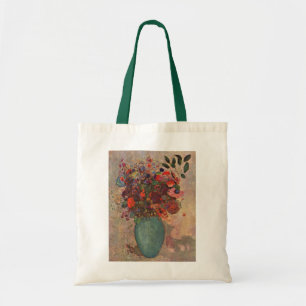 Turkiska Vas efter Odilon Redon, Vintage Flowers A Tygkasse
