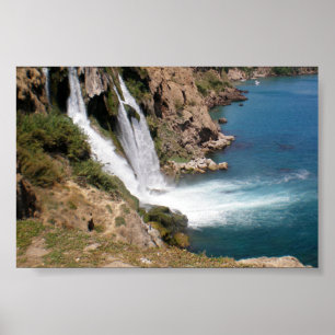 Turkiska vattenfall Duden (Antalya) Poster