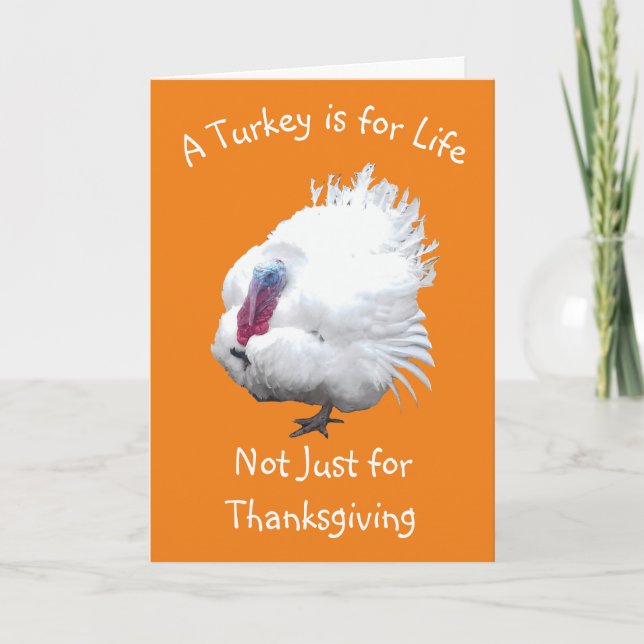 Turkiska Vegan Thanksgiving Card Kort (Framsida)