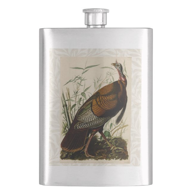 Turkiska Vilden Audubon Bird Painting Fickplunta (Framsidan)