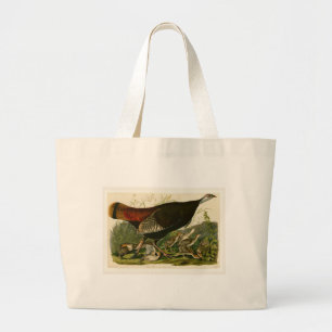 Turkiska Vilden Audubon Bird Painting Jumbo Tygkasse