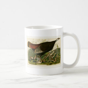 Turkiska Vilden Audubon Bird Painting Kaffemugg