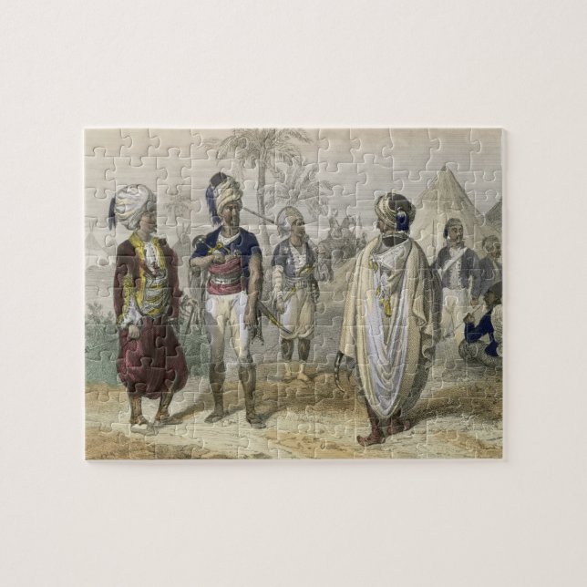 Turkiska volontär läger, från "Constantinople och Pussel (Horisontell)