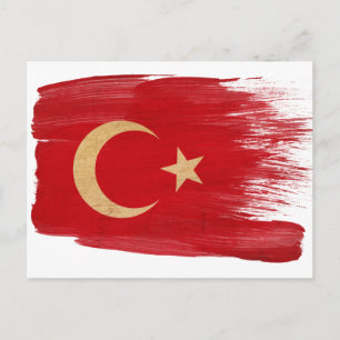 Turkiska vykort för Flagga