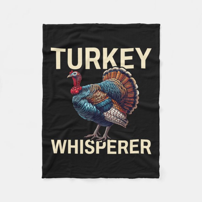 Turkiska Whisperer turkey Hunting-turkey Hunting S Fleecefilt (Framsidan)